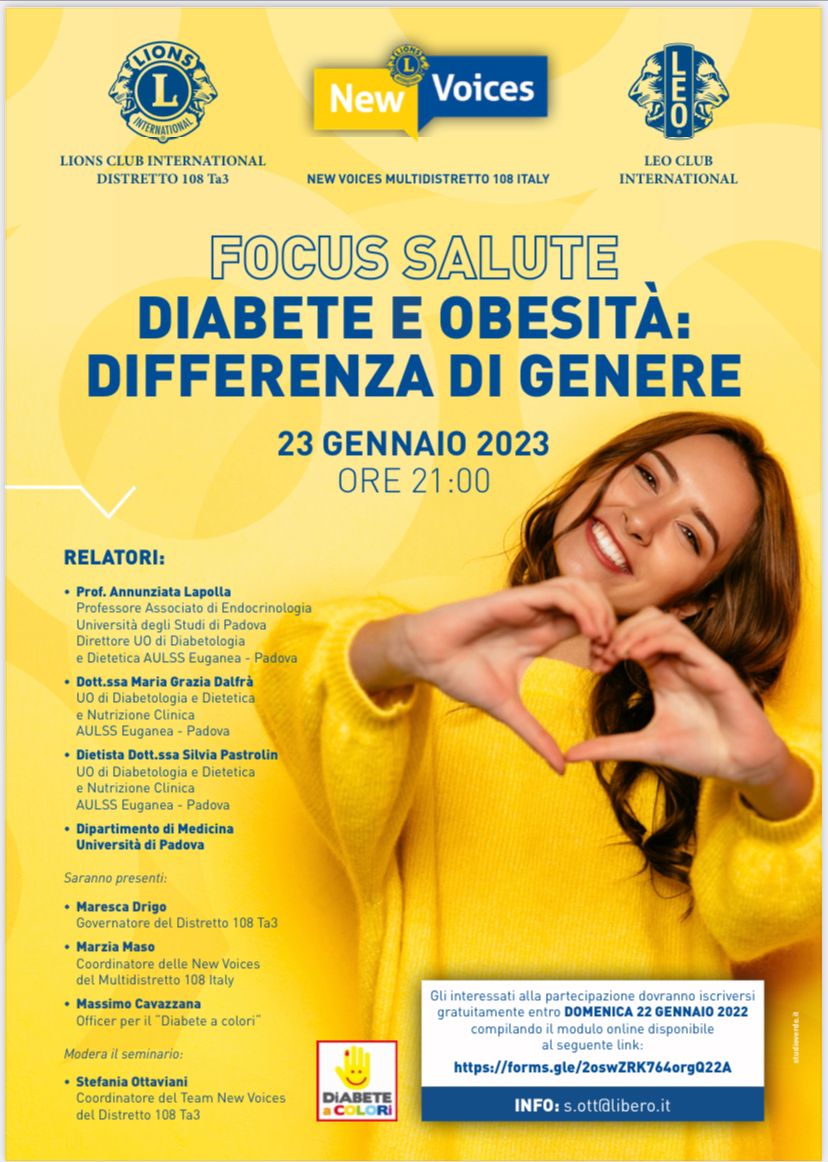 Focus salute: diabete e obesità - differenza di genere